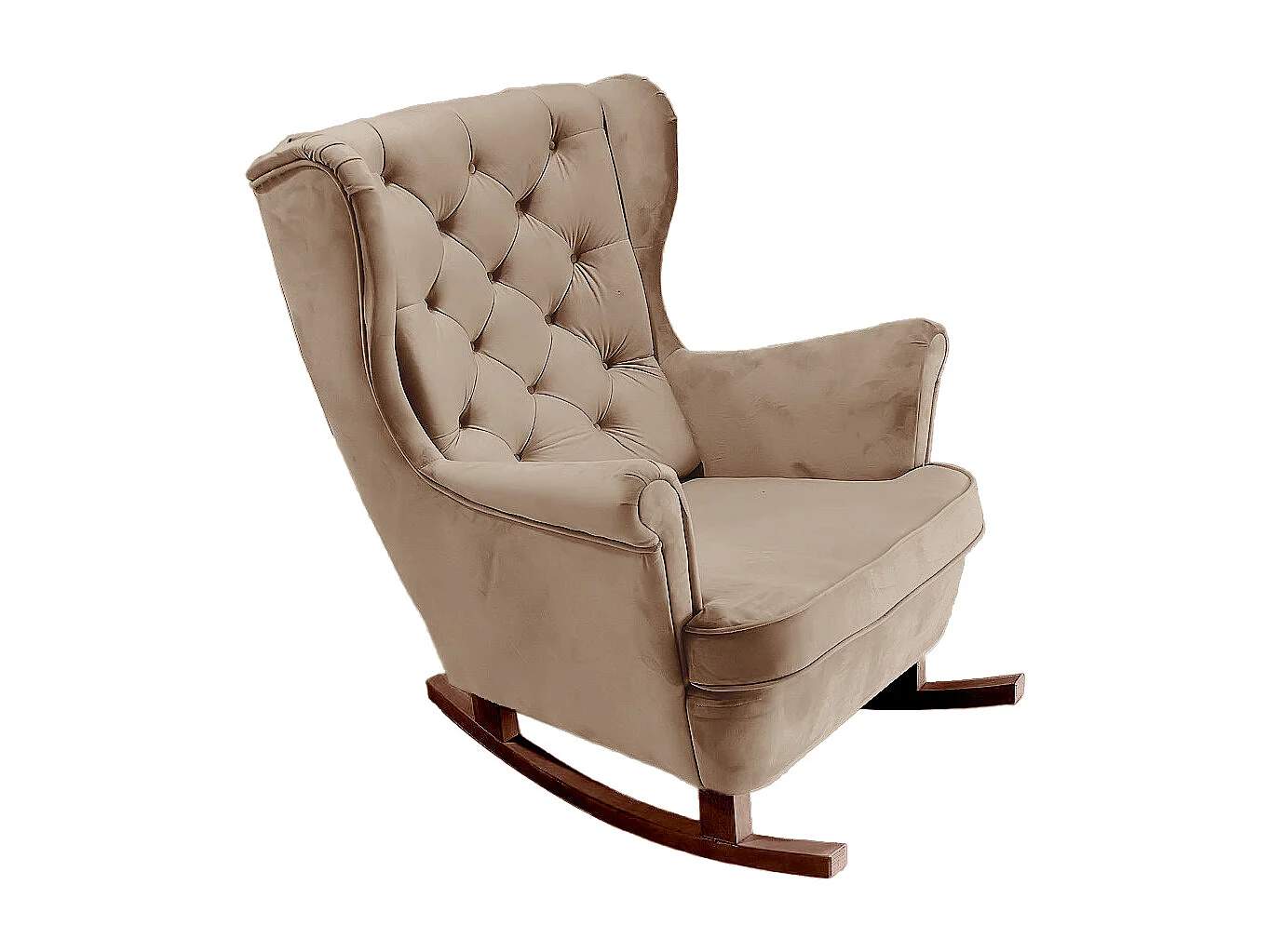 Fotel Relax z Tapicerowanym Siedzeniem i Podłokietnikami, Fotel TV 102x81x95cm Cappuccino_29810 3862718 - obrazek 1