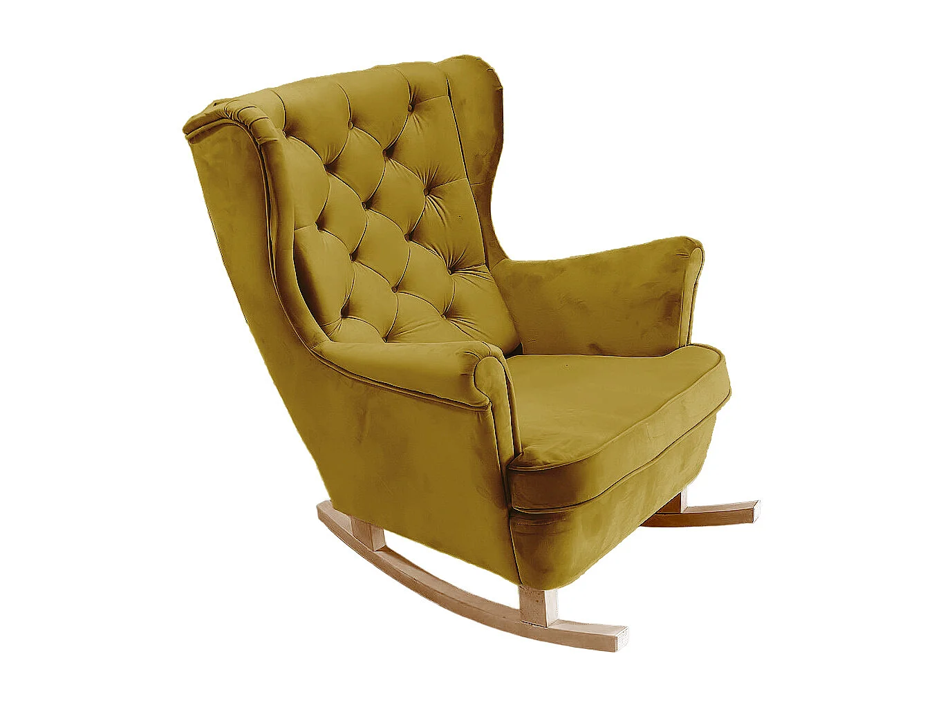 Fotel Relax z Tapicerowanym Siedzeniem i Podłokietnikami, Fotel TV 102x81x95cm Oliwkowy_29819 3862721 - obrazek 1