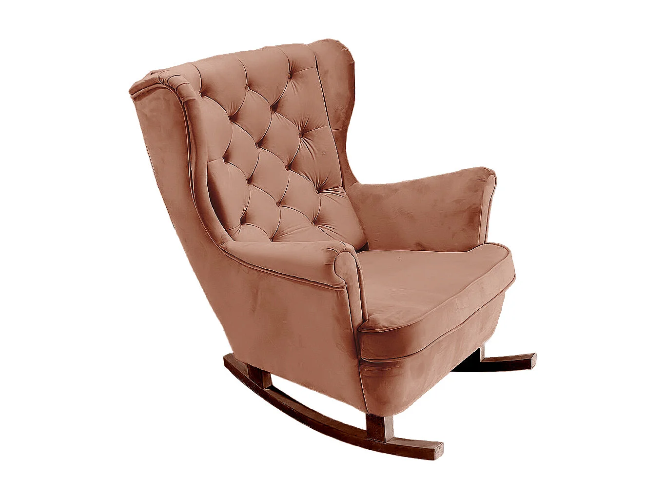 Fotel Relax z Tapicerowanym Siedzeniem i Podłokietnikami, Fotel TV 102x81x95cm Pudrowy róż_29832 3862722 - obrazek 1