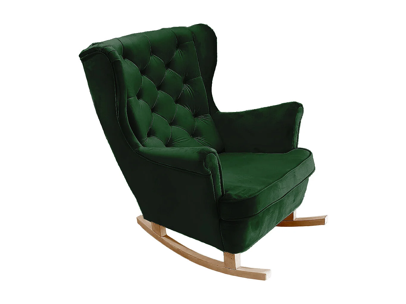 Fotel Relax z Tapicerowanym Siedzeniem i Podłokietnikami, Fotel TV 102x81x95cm Zielony_29848 3862728 - obrazek 1