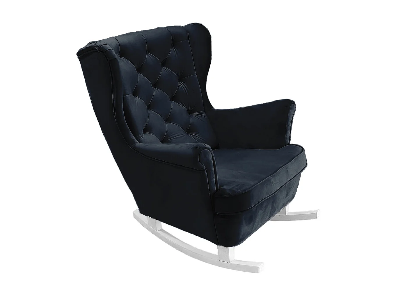 Fotel Relax z Tapicerowanym Siedzeniem i Podłokietnikami, Fotel TV 102x81x95cm Czarny_29863 3862731 - obrazek 1