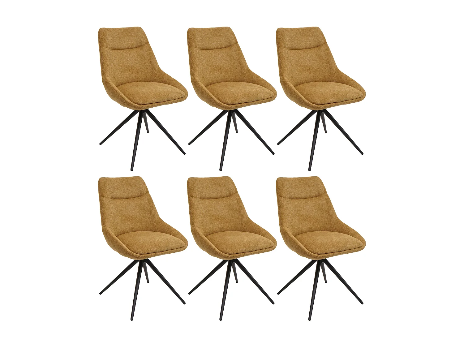 Krzesło do jadalni MCW-M65, musztardowożółte 3864920 - obrazek 1