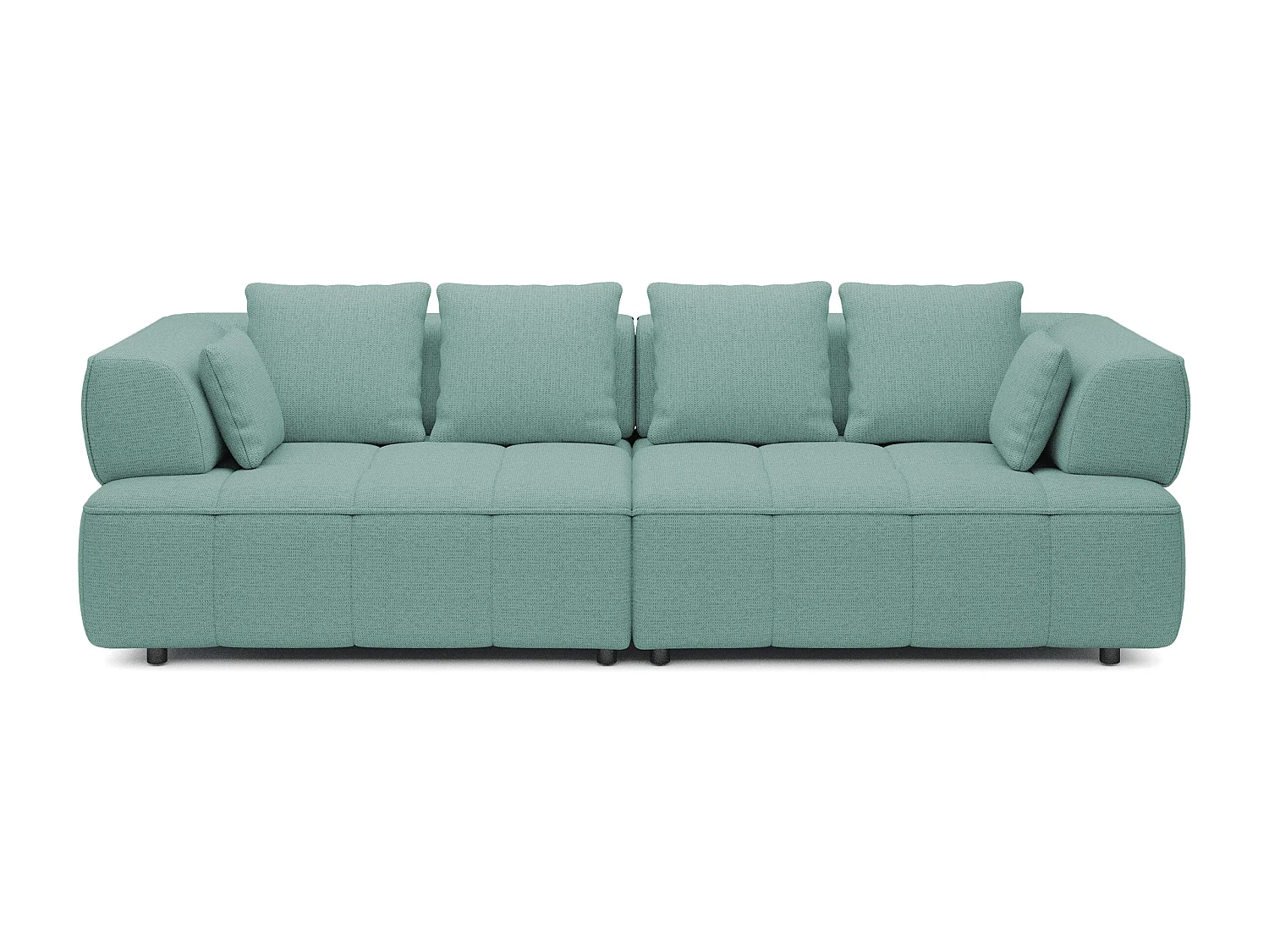 AULA BigSofa z regulowaną głębokością siedziska, bez funkcji spania, regulowane oparcia, nowoczesny design, turkusowy, 284x111x84/75 cm 3868796
