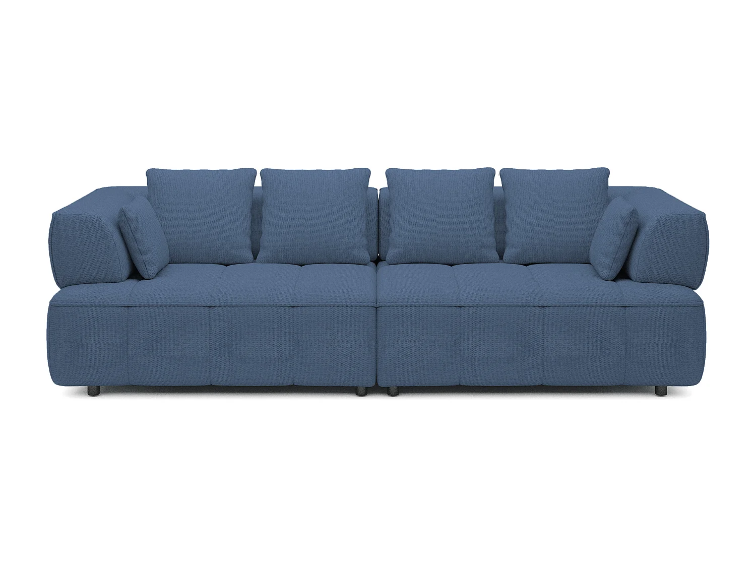 AULA BigSofa z regulowaną głębokością siedziska, bez funkcji spania, regulowane oparcia, nowoczesny design, granatowy, 284x111x84/75 cm 3868801