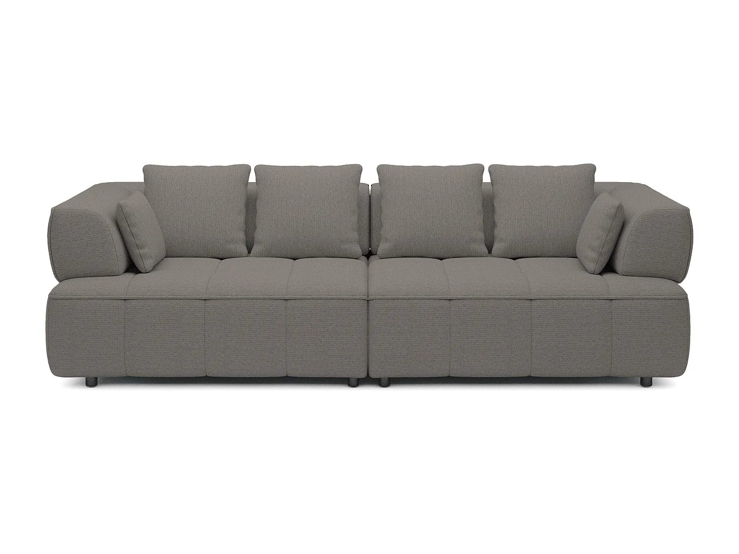 AULA BigSofa z regulowaną głębokością siedziska, bez funkcji spania, regulowane oparcia, nowoczesny design, grafitowy, 284x111x84/75 cm 3868800