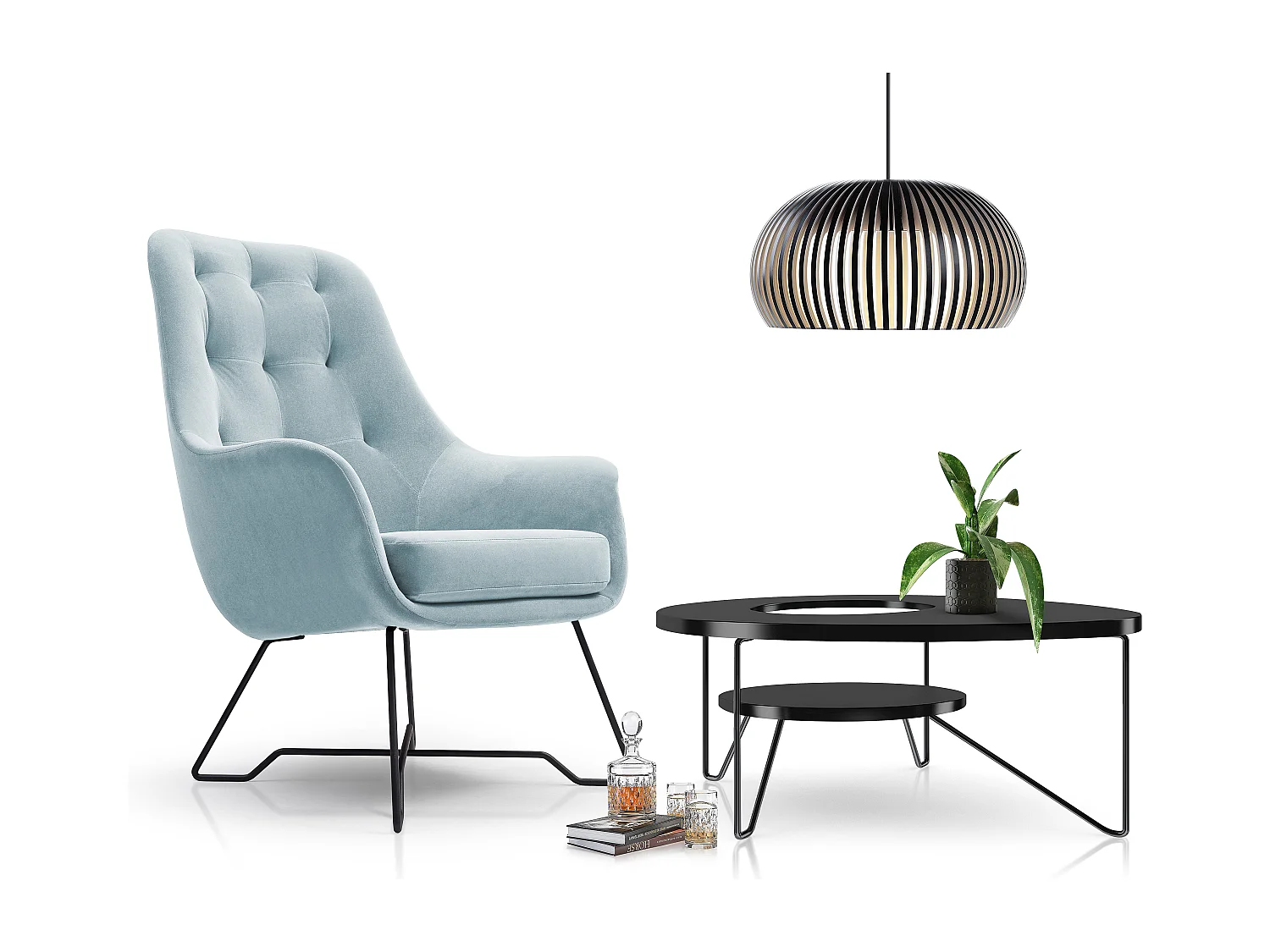 Fotel EZO Komfortowy Nowoczesny Fotel Designerski Ergonomiczne Wypełnienie Stabilne Nogi PUR Pianka Wygoda Tkanina 72x83x101cm TURKUSOWY 3868861 - obrazek 1
