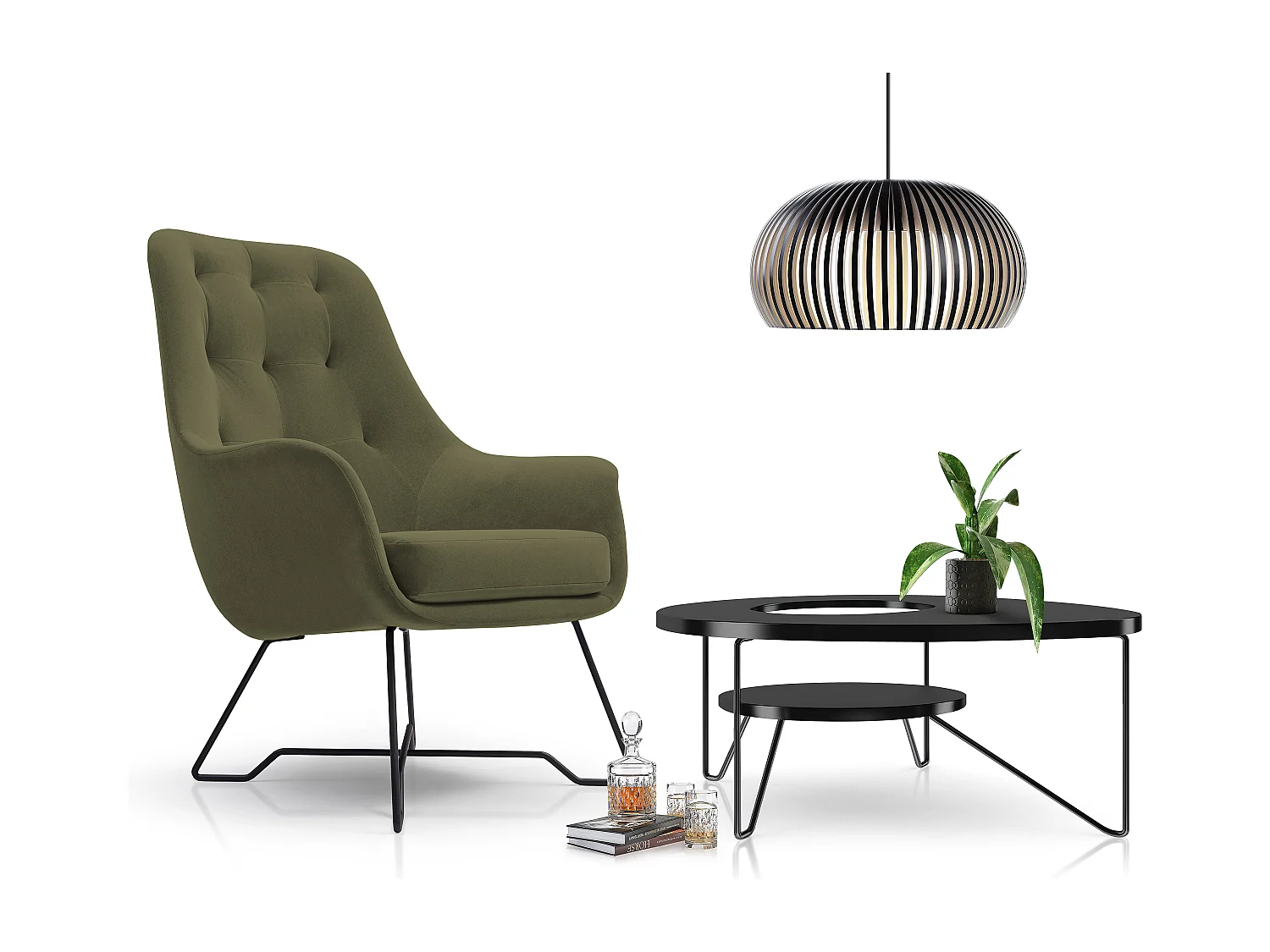 Fotel EZO Komfortowy Nowoczesny Fotel Designerski Ergonomiczne Wypełnienie Stabilne Nogi PUR Pianka Wygoda Tkanina 72x83x101cm MIĘTOWY 3868863 - obrazek 1
