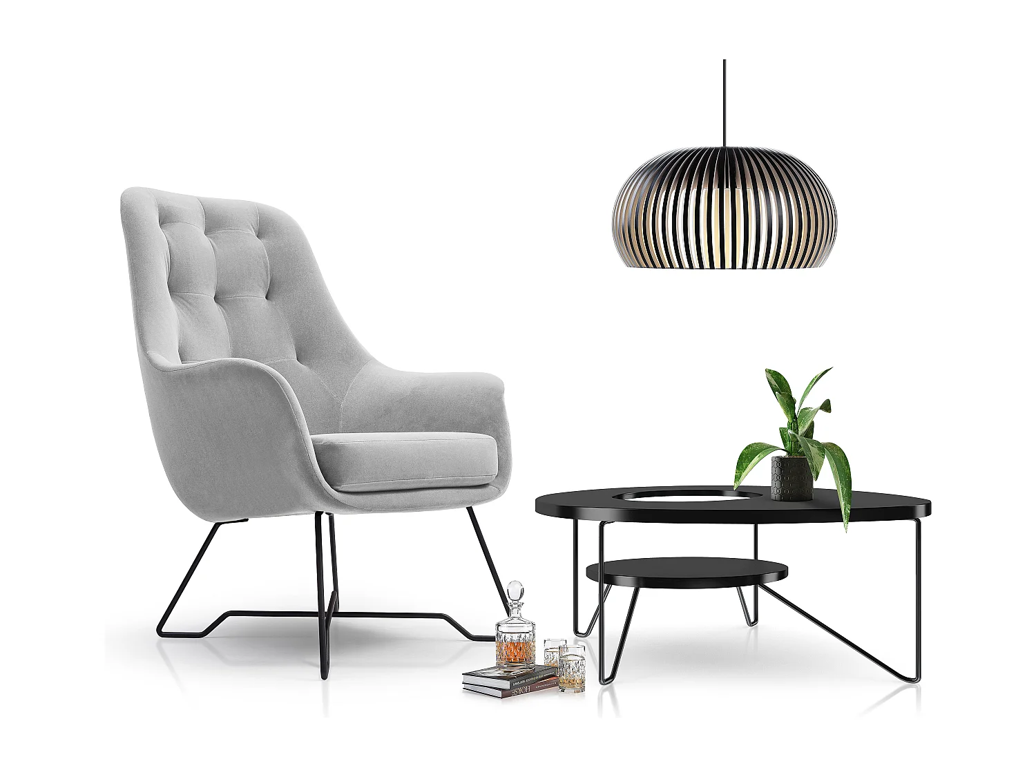 Fotel EZO Komfortowy Nowoczesny Fotel Designerski Ergonomiczne Wypełnienie Stabilne Nogi PUR Pianka Wygoda Tkanina 72x83x101cm JASNY SZARY 3868870 - obrazek 1
