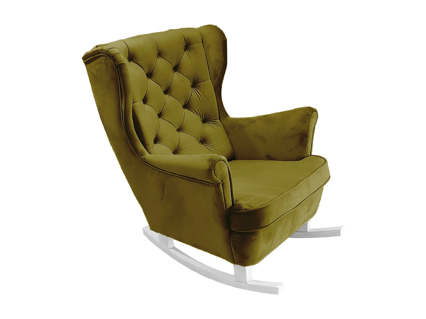 Fotel Relax z Tapicerowanym Siedzeniem i Podłokietnikami, Fotel TV 102x81x95cm Zielony_29846 3874157 - obrazek 1