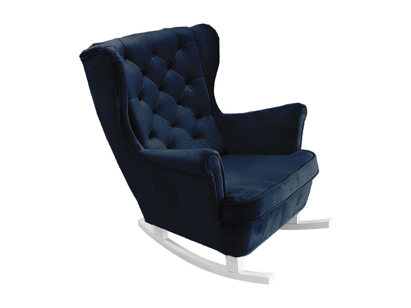 Fotel Relax z Tapicerowanym Siedzeniem i Podłokietnikami, Fotel TV 102x81x95cm Niebieski_29864 3874165 - obrazek 1