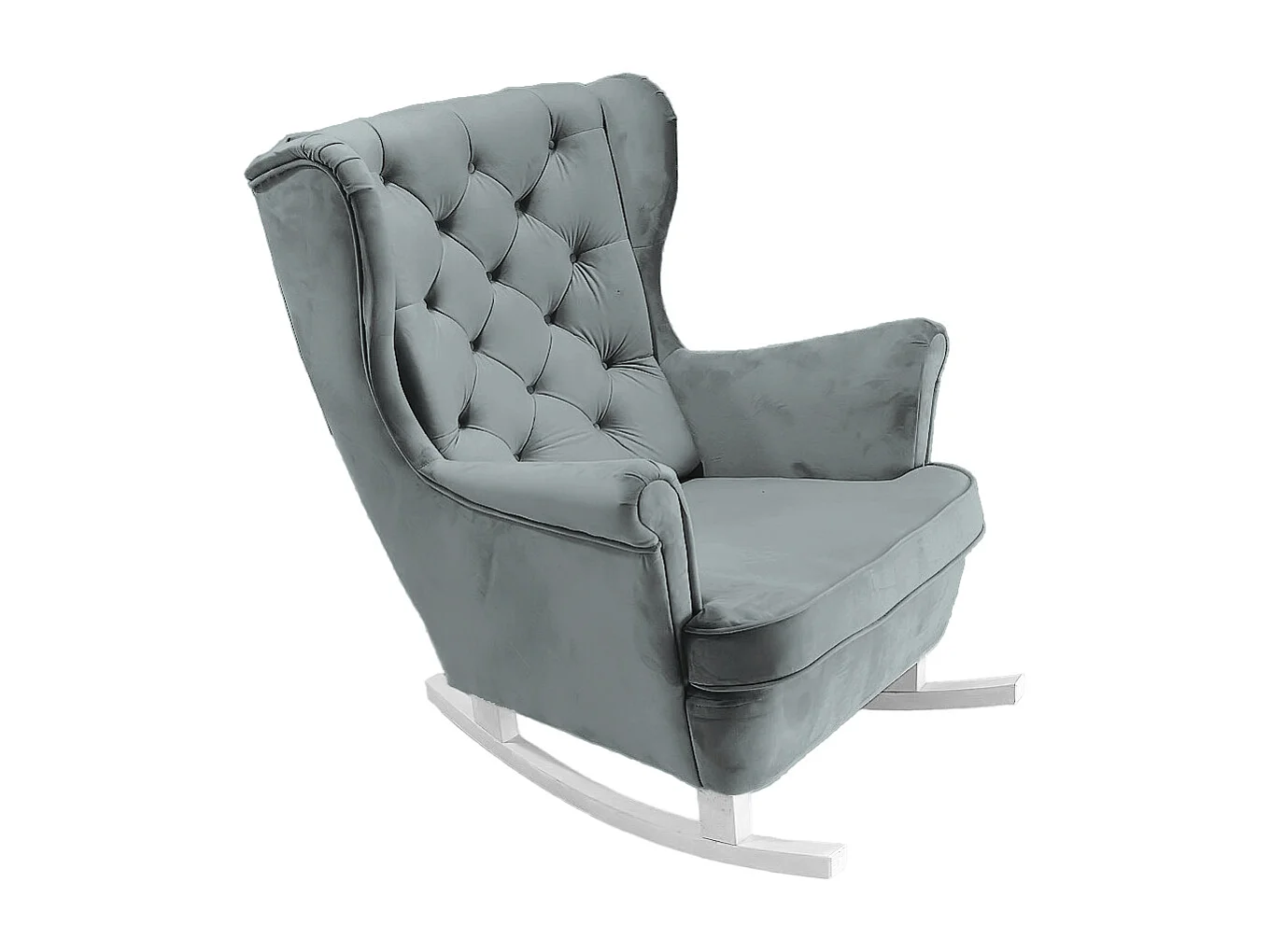 Fotel Relax z Tapicerowanym Siedzeniem i Podłokietnikami, Fotel TV 102x81x95cm Popiel_29859 3874164 - obrazek 1
