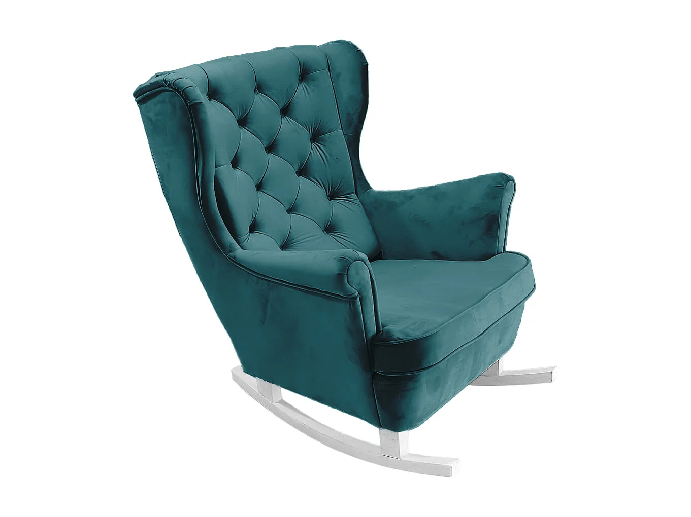 Fotel Relax z Tapicerowanym Siedzeniem i Podłokietnikami, Fotel TV 102x81x95cm Granatowy_29860 3874171 - obrazek 1