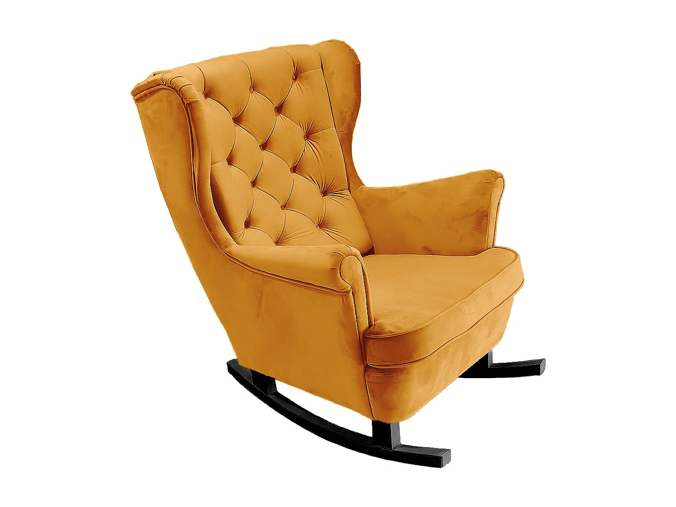 Fotel Relax z Tapicerowanym Siedzeniem i Podłokietnikami, Fotel TV 102x81x95cm Złoty_29821 3874174 - obrazek 1
