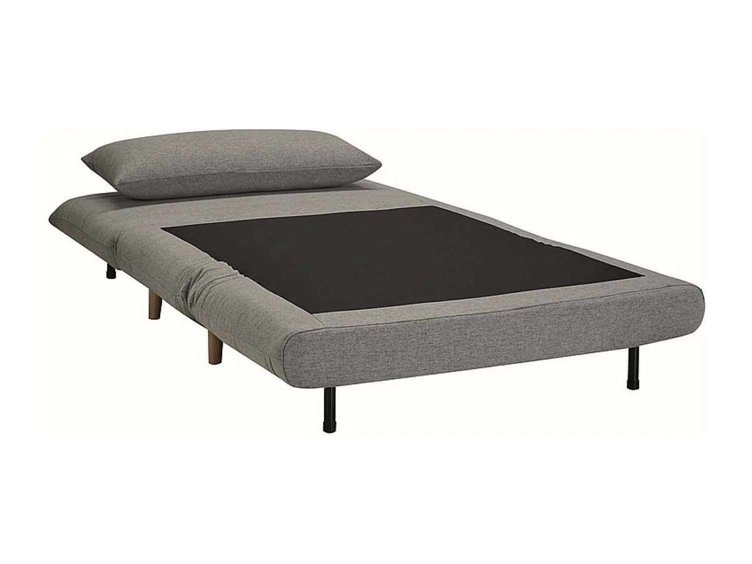 Fotel rozkładany SPIKE VELVET szary 2132775 - obrazek 1