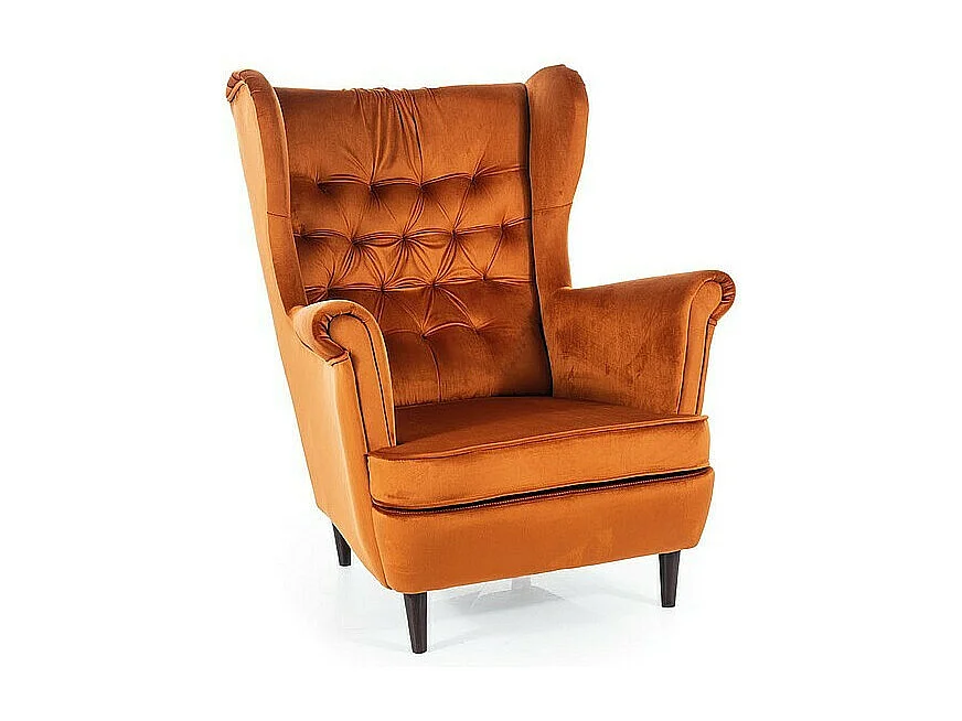 Fotel uszak HARRY VELVET cynamonowy 3884424 - obrazek 1