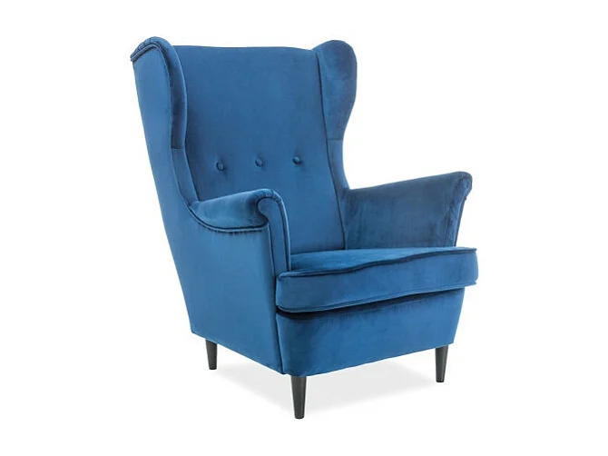 Fotel uszak LORD VELVET granatowy 3884878 - obrazek 1