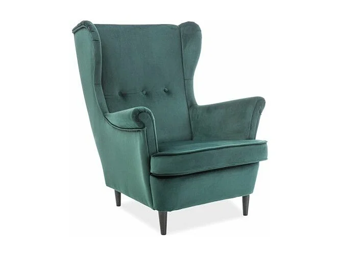 Fotel uszak LORD VELVET zielony 3884879 - obrazek 1