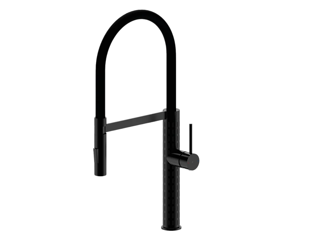 Architek Bateria zlewozmywakowa z główką prysznicową czarny – Essebagno 3896056