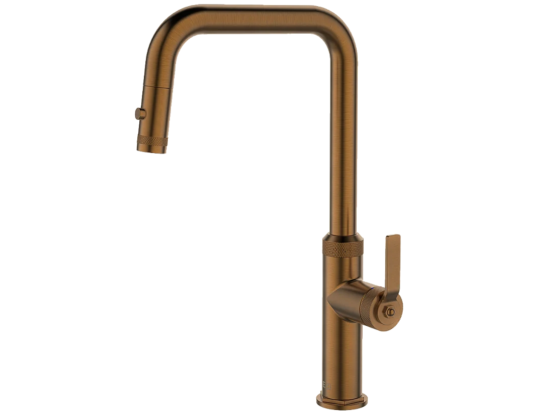 Bateria zlewozmywakowa z wyciąganą wylewką stali nierdzewnej – Essebagno 3896060