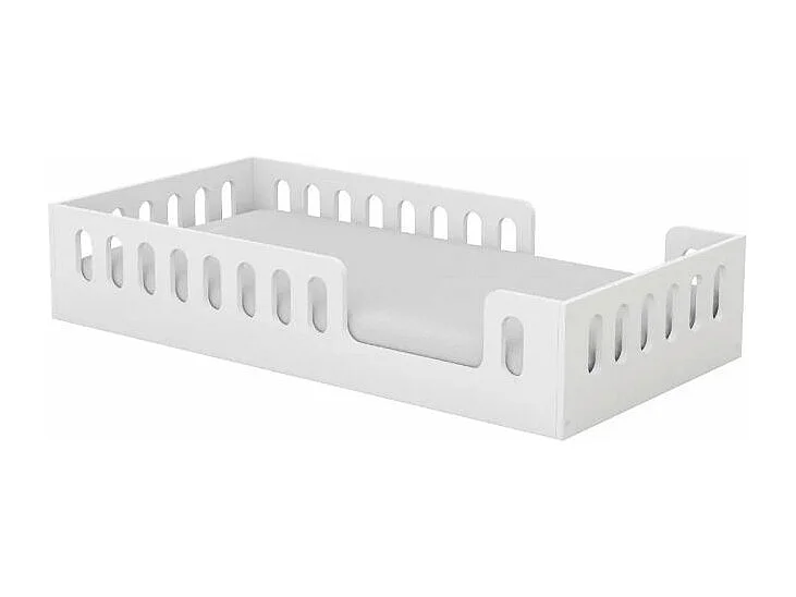 Łóżko dziecięce TIMON 180x80 z barierkami białe 3513443 - obrazek 1