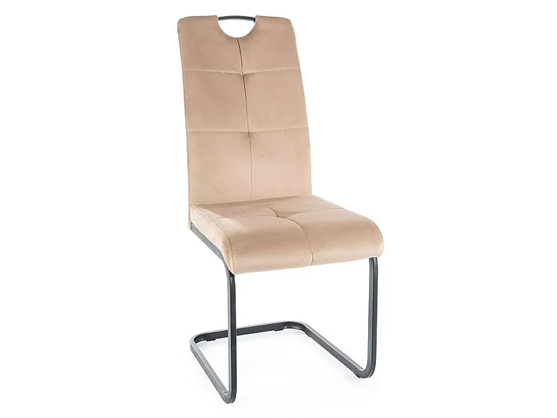 Krzesło tapicerowane AXO VELVET beżowe 3218330