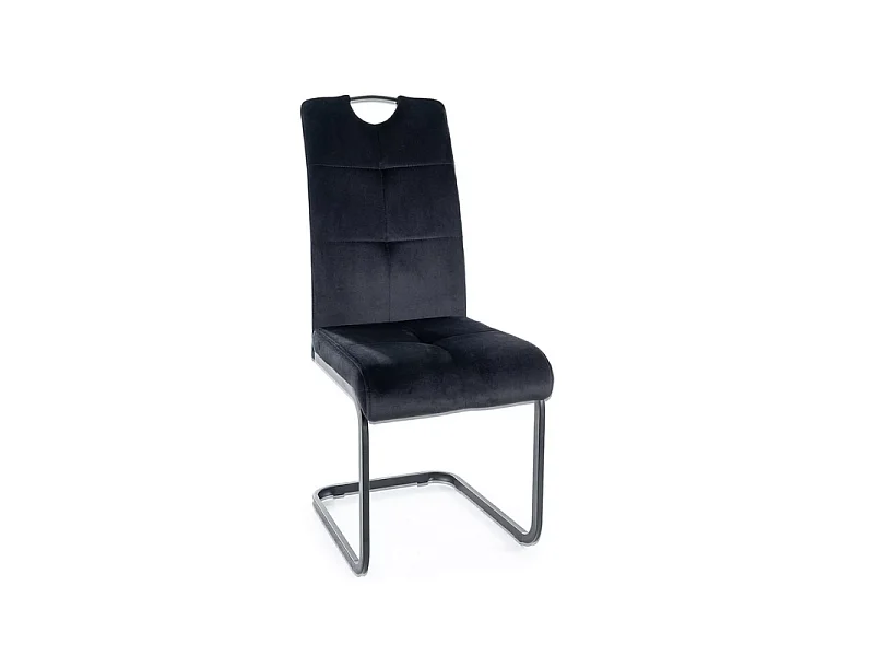 Krzesło tapicerowane AXO VELVET czarne 3218340