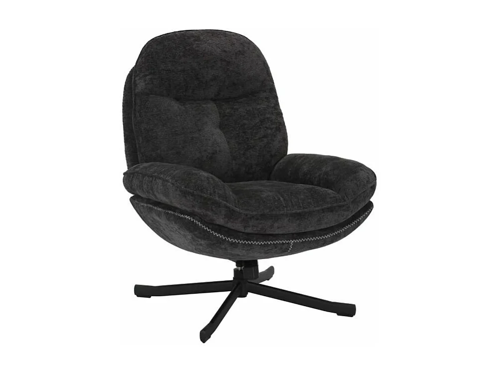 Fotel do salonu HARPER czarny obrotowy 3954000 - obrazek 1