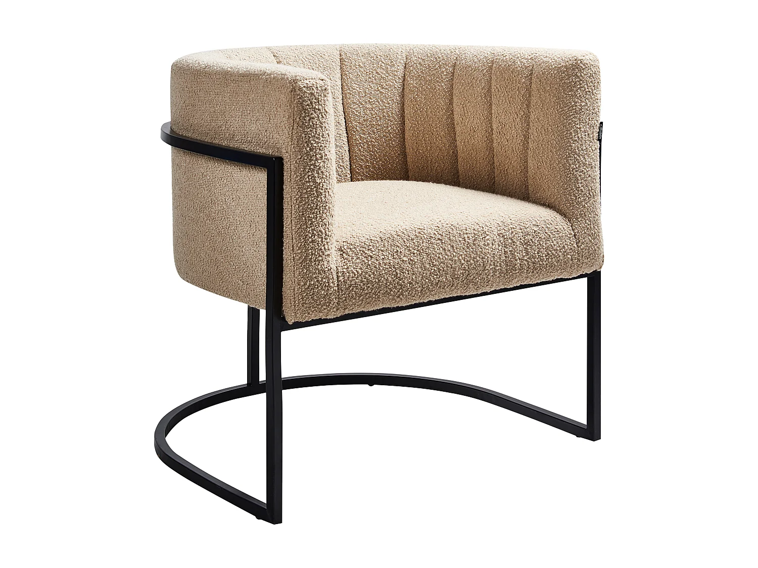 Fotel LARVIK II Boucle Beżowy 3800258 - obrazek 1