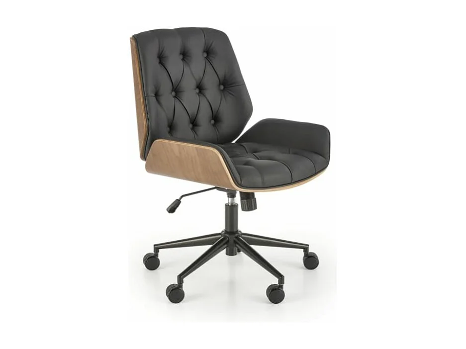 Fotel gabinetowy GAVIN orzech/czarny 3958569 - obrazek 1