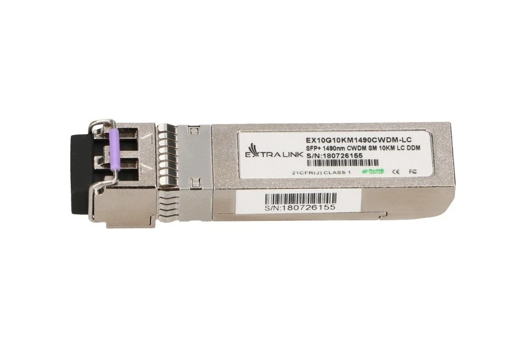 Moduł SFP+ CWDM 10Gbps, 1490nm, single mode, 10km, LC, DOM Extralink SFP+ 10G - obrazek 3