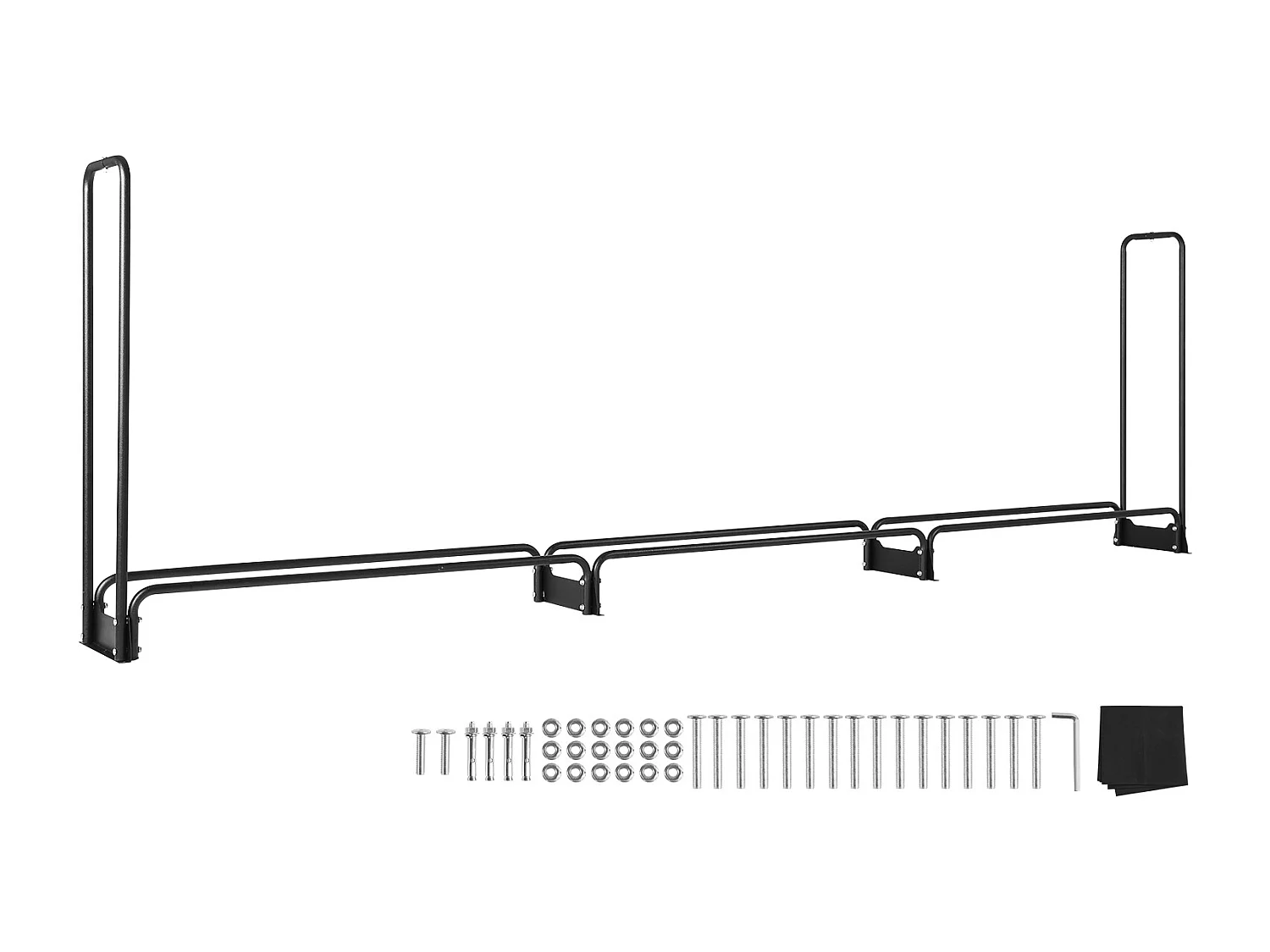 12,7 FT Zewnętrzny Stojak na Drewno Opałowe z Pokrywą SucceBuy, Uchwyt na Drewno Opałowe 152″x14,2″x46,1″ (Zewnętrzny Stojak na Drewno Opałowe z Pokrywą) 4083834