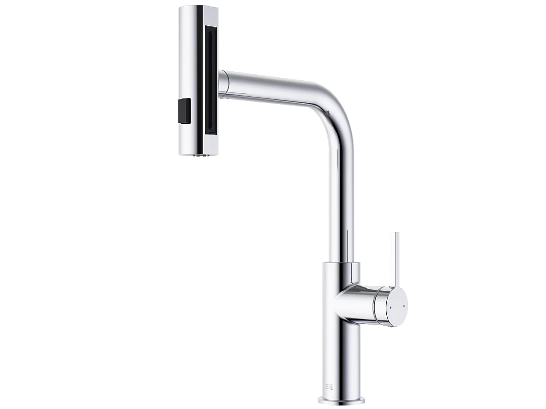 Esserain bateria zlewozmywakowa z wyciąganą wylewką chromowana - Essebagno 3896061 - obrazek 1