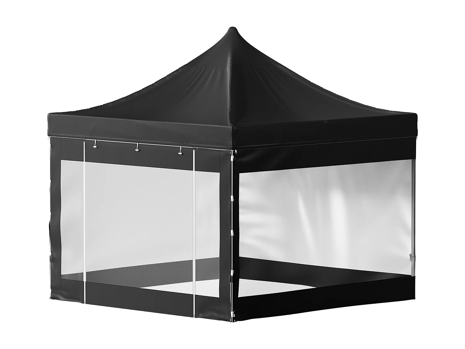 10×10 FT Pop-Up Canopy Tent SucceBuy, Altana Zewnętrzna ze Ścianami Bocznymi, Czarny 4133193
