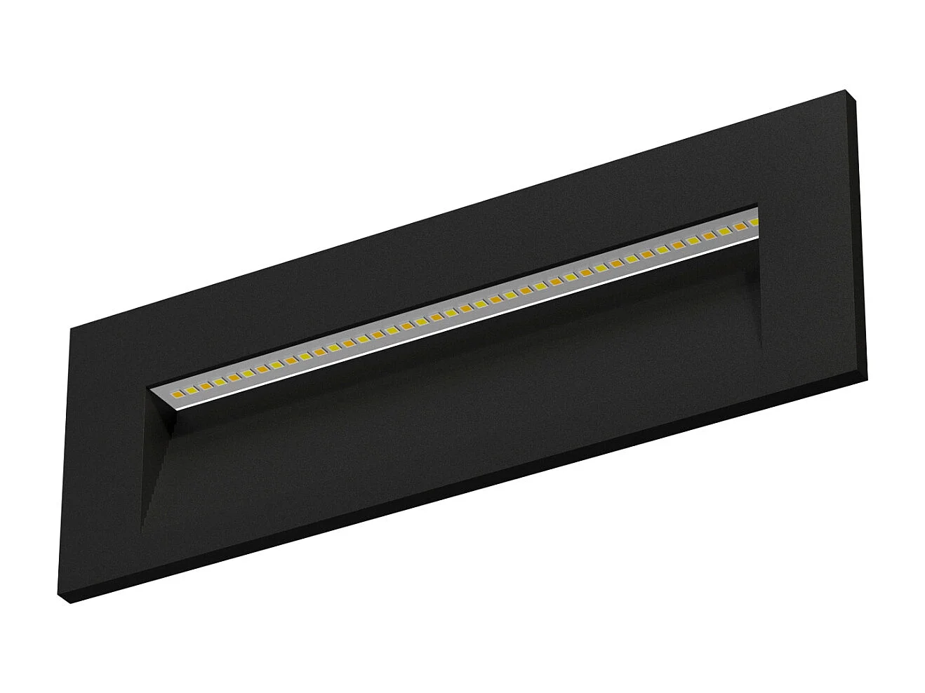 Reflektor ścienny wpuszczany LED Beneito Faure Tween - 5 W, przełącznik CCT, oświetlenie wewnętrzne i zewnętrzne, korytarze lub przejścia - czarny 4057161 - obrazek 1