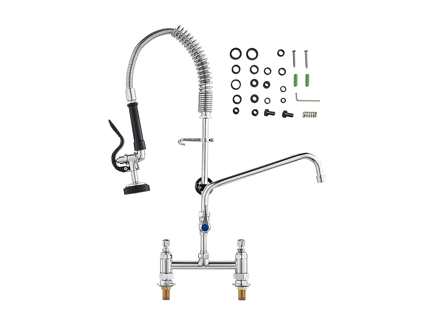 Bateria Kuchenna, SucceBuy Komercyjna Bateria Kuchenna ze Spryskiwaczem do Wstępnego Płukania, Wysokość 66 cm 4156993
