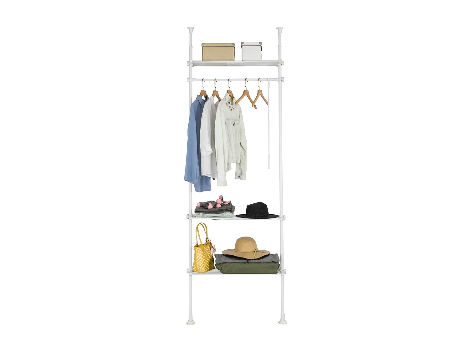 SoBuy Komoda na bieliznę z 2 szufladami Biały 78x38x90cm BZR33-W 1219445 - obrazek 1