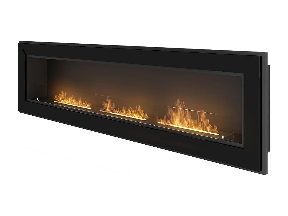 Kominek bioetanolowy Frame 1800 SimpleFire do zabudowy z czarnym szkłem 3049924
