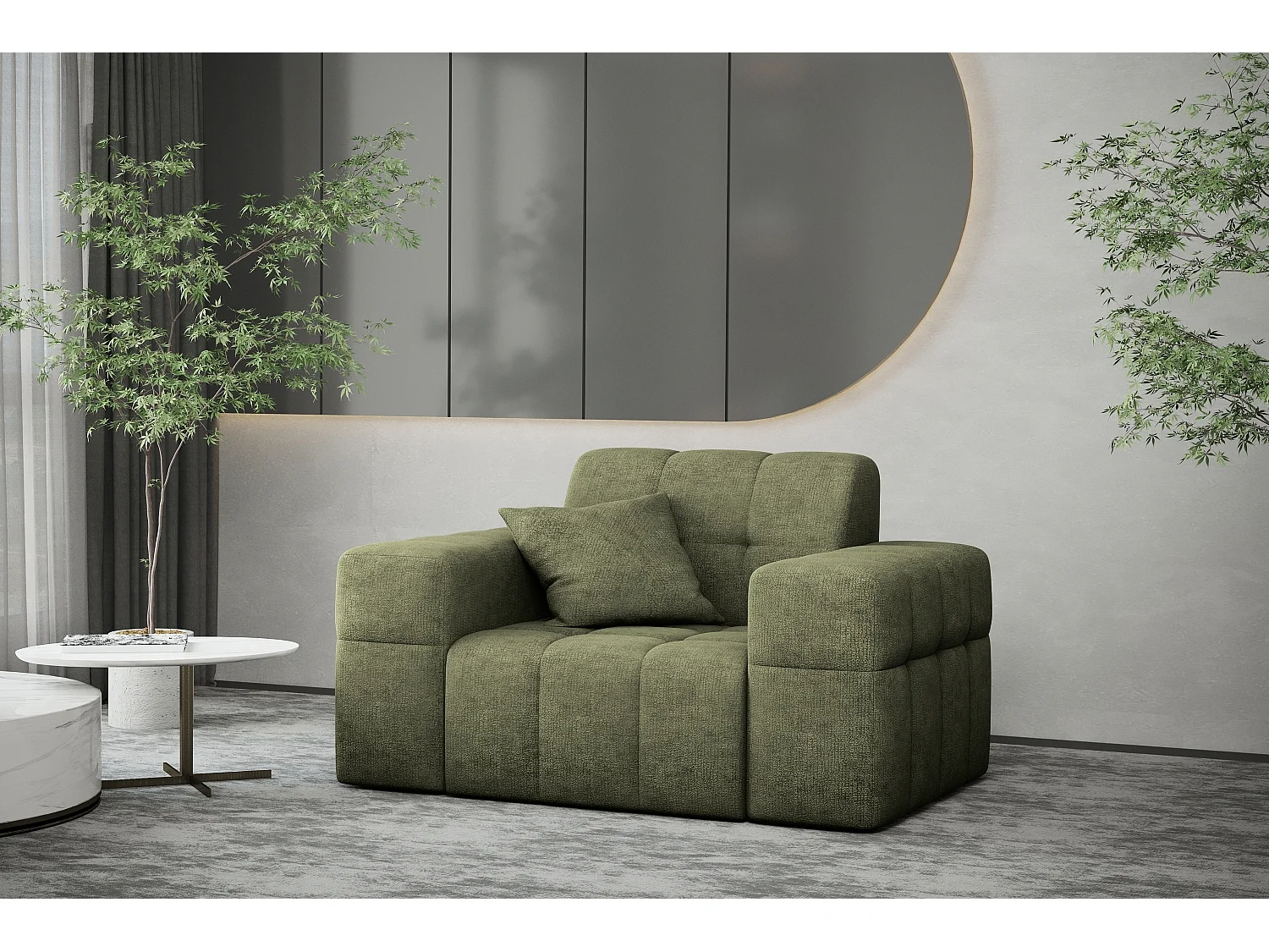 Fotel NIMES, tkanina Perfect Harmony, Zielony 4166322 - obrazek 1