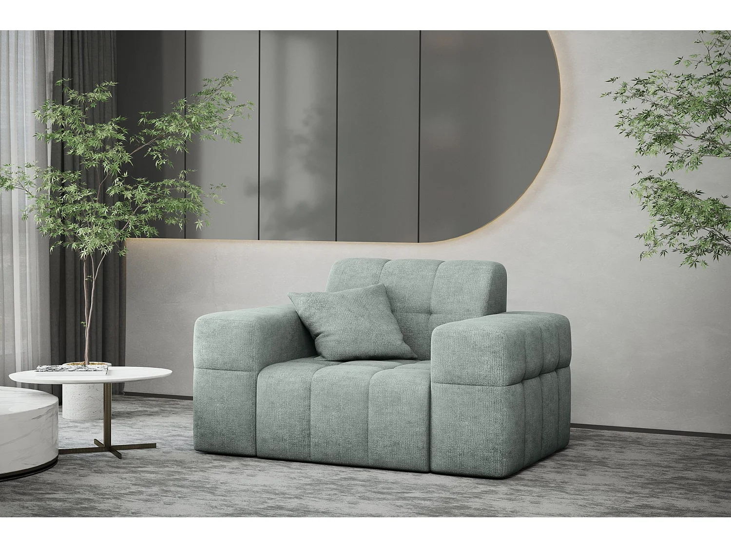 Fotel NIMES, tkanina Perfect Harmony, Miętowy 4166326 - obrazek 1