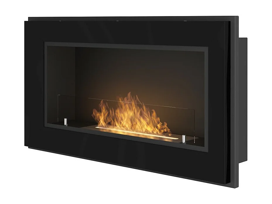 Kominek bioetanolowy Frame 900 SimpleFire do zabudowy z czarnym szkłem 3049942
