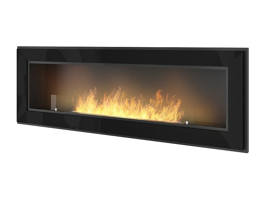 Kominek bioetanolowy Frame 1500 SimpleFire do zabudowy z czarnym szkłem 3049957 - obrazek 1