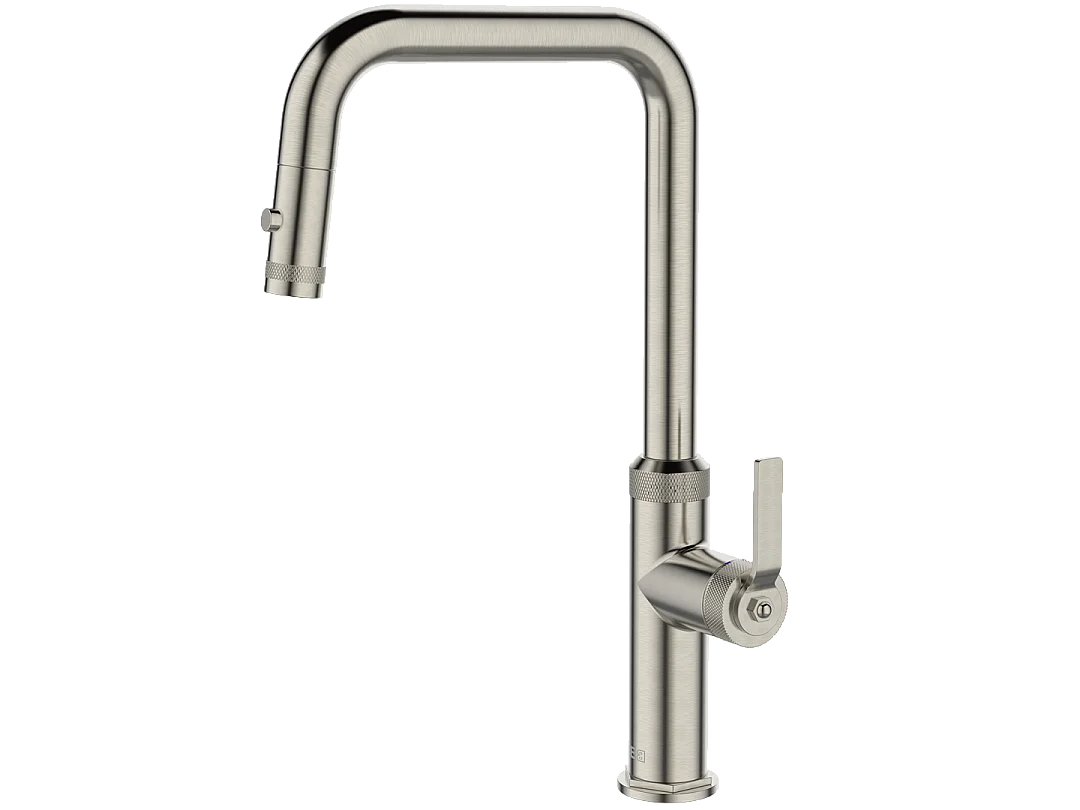 Bateria zlewozmywakowa z wyciąganą wylewką stali nierdzewnej – Essebagno 4169058