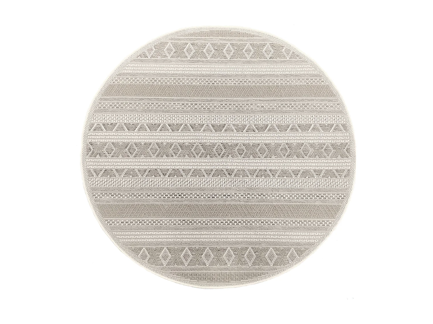 Dywan Zewnętrzny Wnętrze nowoczesny design - Beige - 120 x 120 cm - CALGARY 4081134 - obrazek 1
