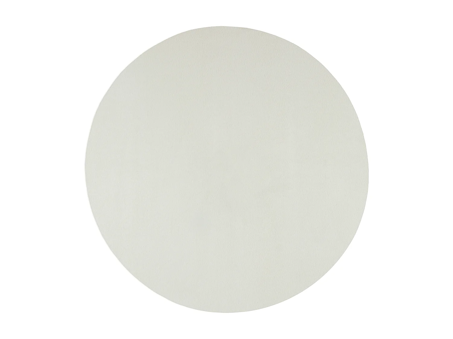 Dywan sztucznego futra miękki zmywalny - Krem - 120 cm Okrągły - COSY 4081207 - obrazek 1