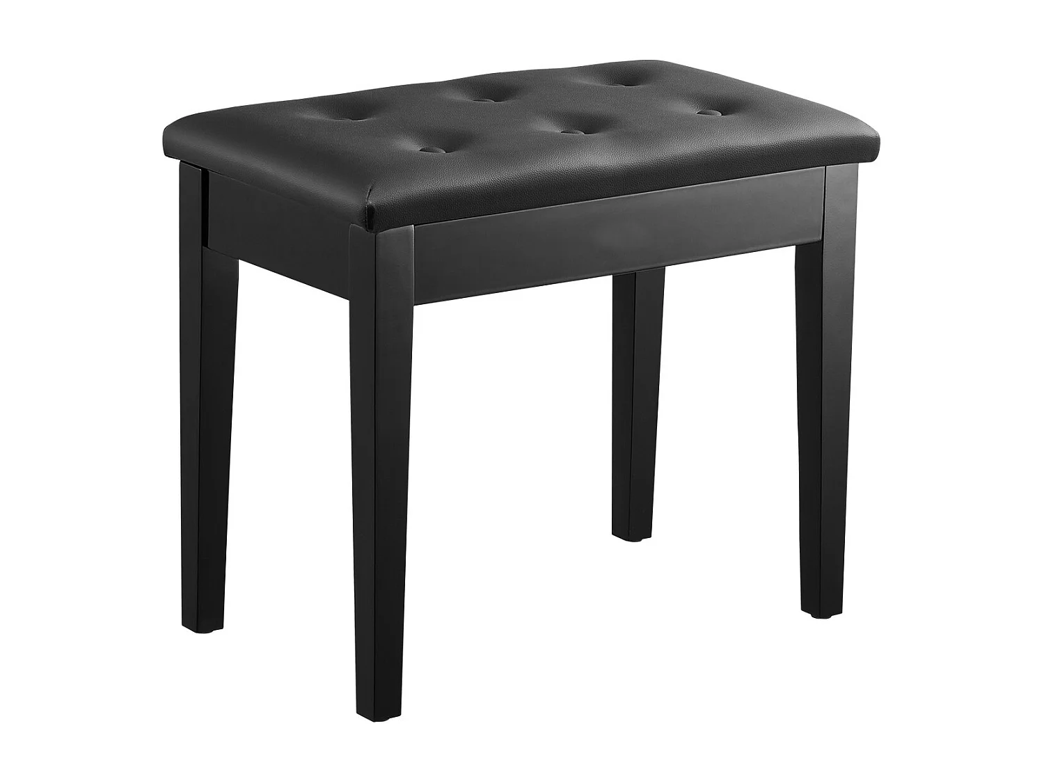 Ławka do Pianina SucceBuy z Wyściełanym Siedzeniem, Stołek do Przechowywania Drewno, Mebel-Umywalka – Wszechstronny Design z Integrowanym Przechowywaniem 4197730
