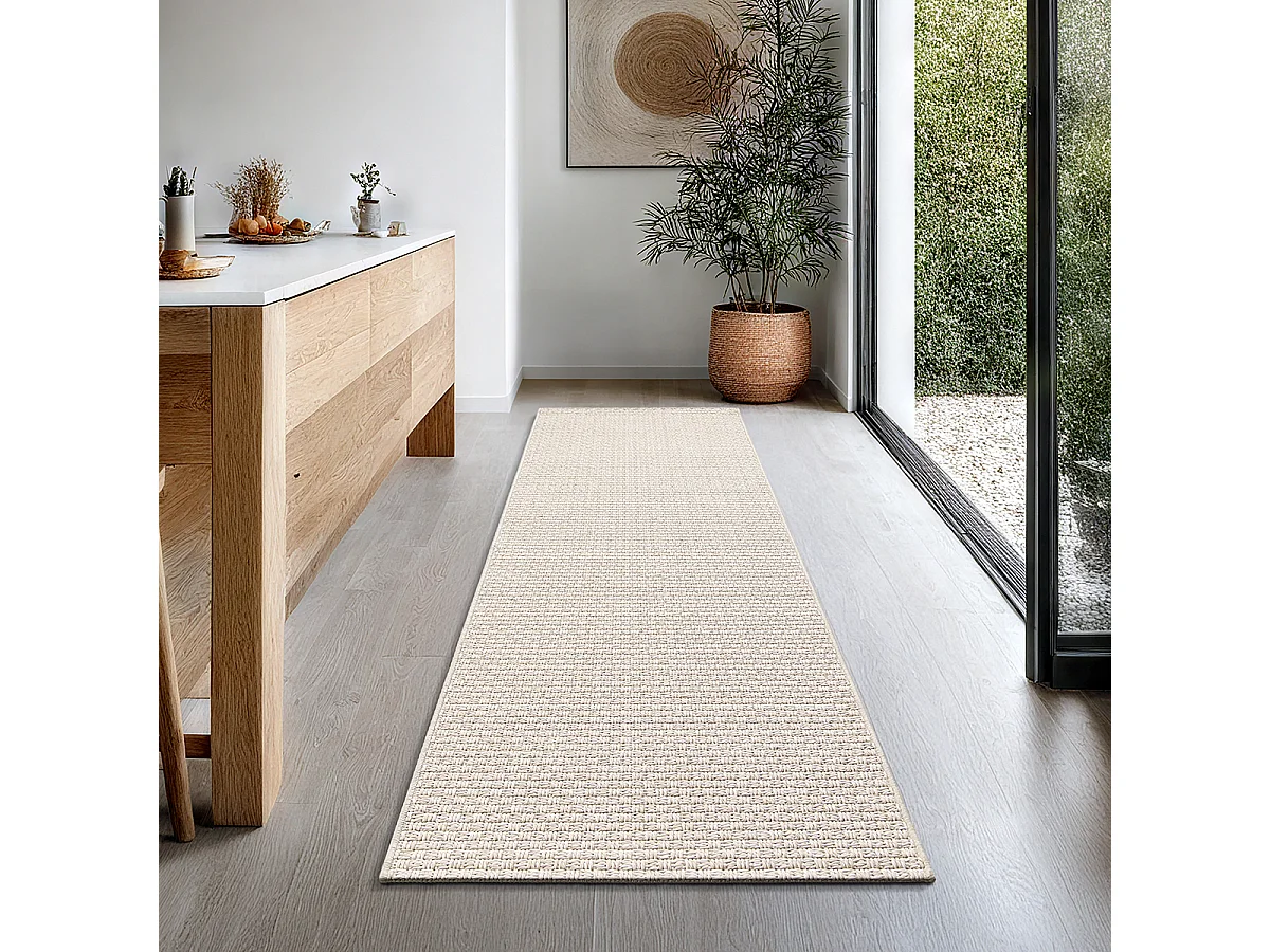 Dywan Maldive zewnętrzny boho design, beżowy, 80 x 250 cm 4214283 - obrazek 1