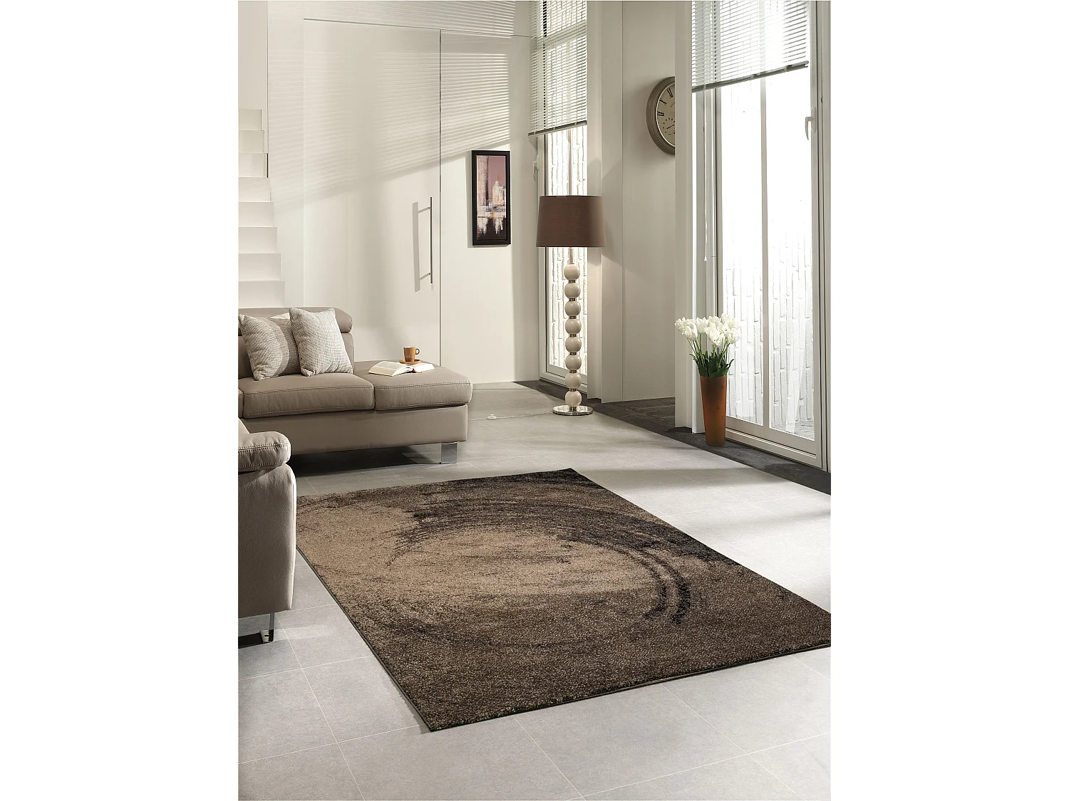 Dywan Marla Nowoczesny Abstrakcyjny Design, Brązowy, 160x230 cm 4215146 - obrazek 1