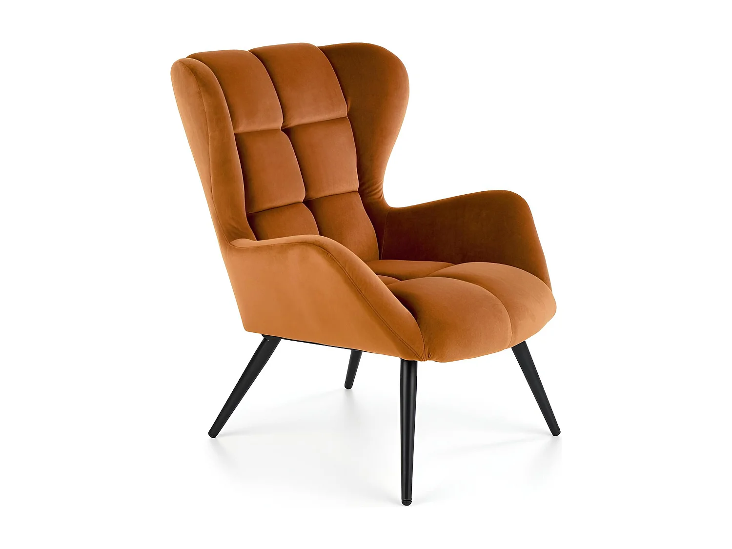 Fotel uszak TYRION VELVET czarny 2771185 - obrazek 1