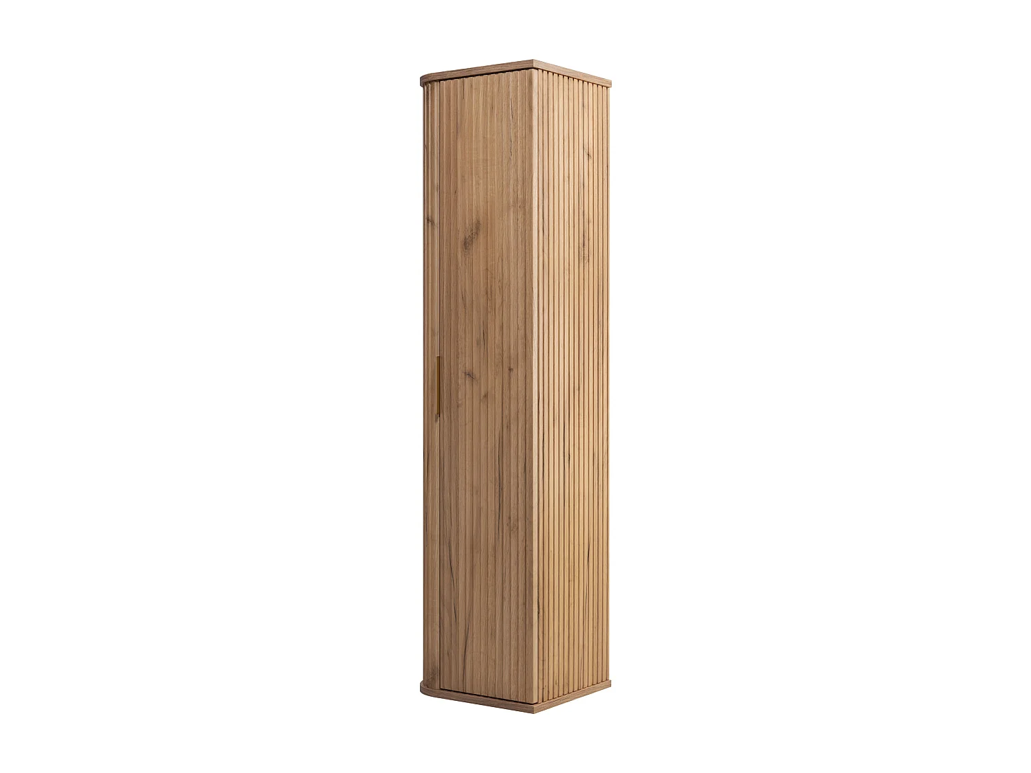 ELEGANCE Szafka wisząca słupek łazienkowy ryfle 31,5 x 35,5 x 139 dąb craft złoty 4252139 - obrazek 1