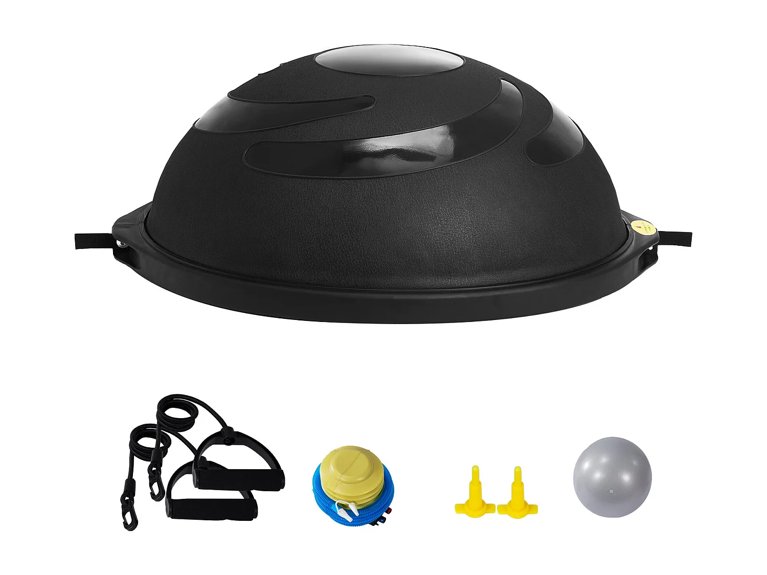Balony do Ćwiczeń SucceBuy, Polowa Balla Ćwiczeniowej, 66 cm, Pojemność 680 kg, Czarny 4266557